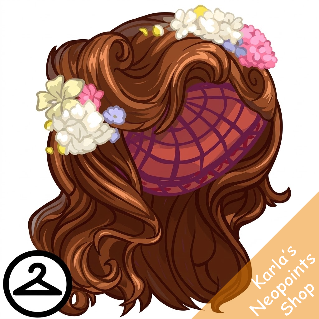 Fancy Floral Tea Wig