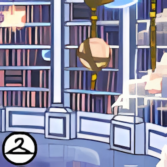 Dreamy Library of Dreams Background