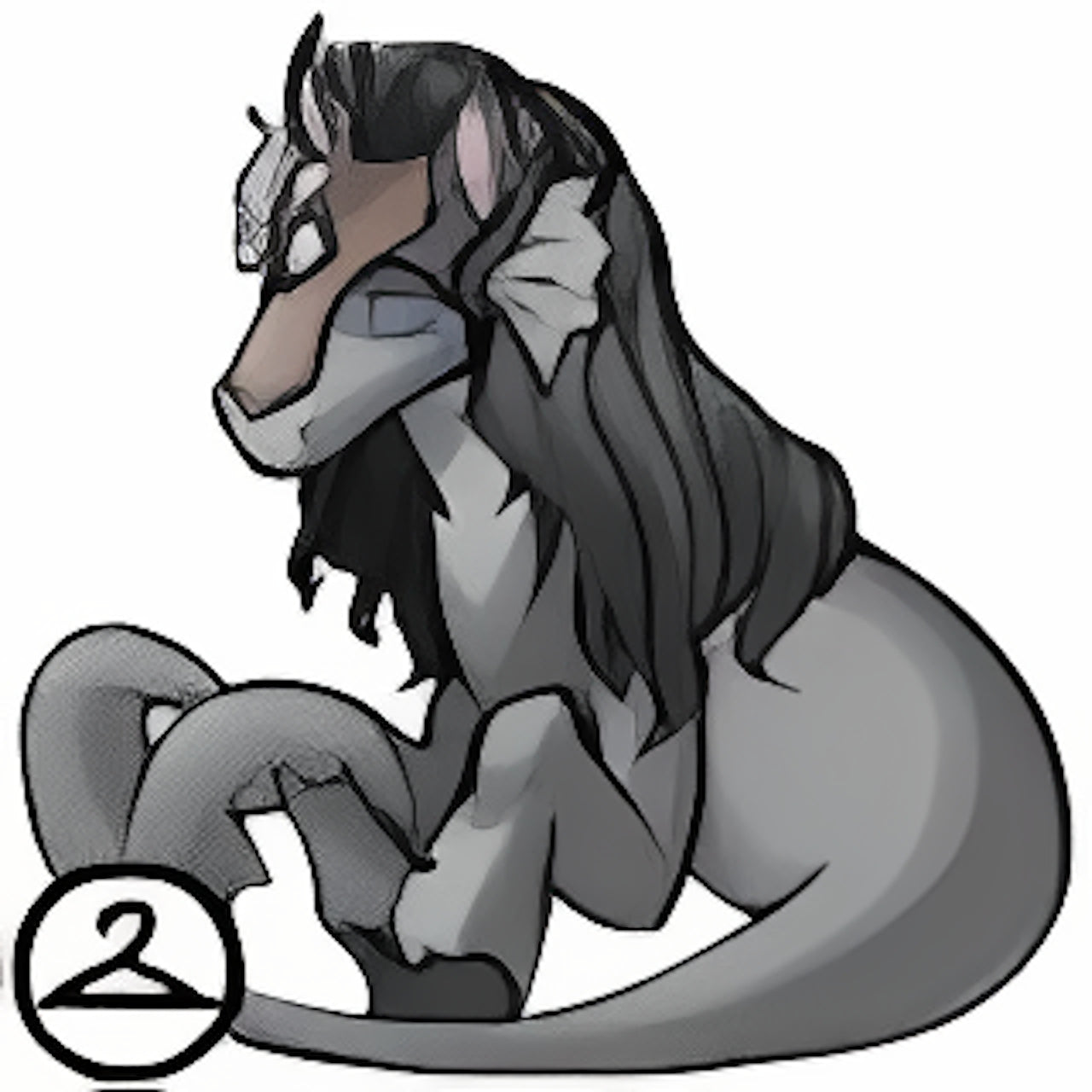 Somber Grey Peophin