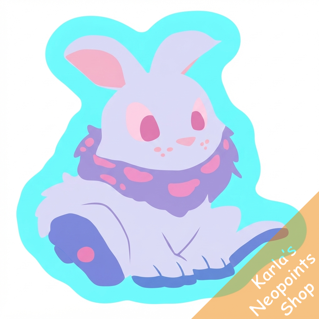 Magical Blue Cybunny Plushie