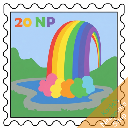Rainbow Pool Stamp