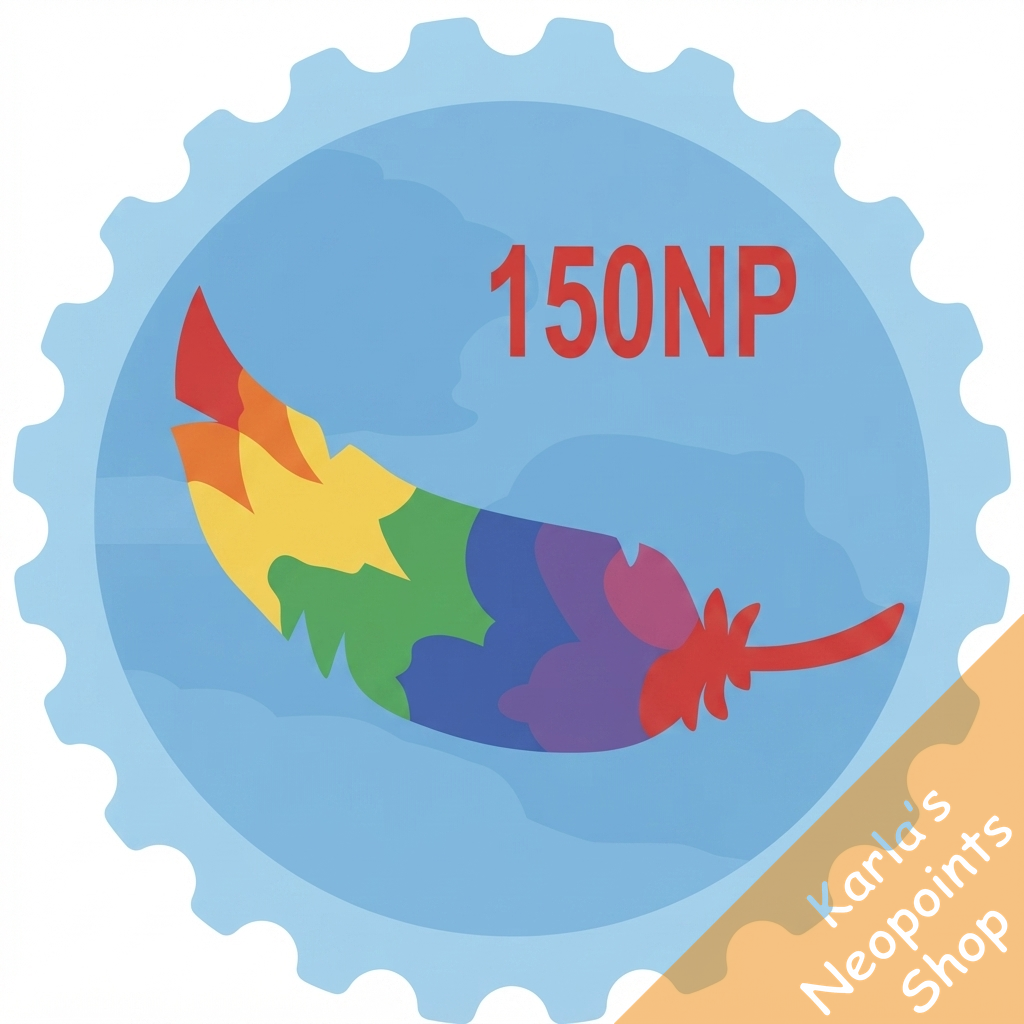 Rainbow Pteri Feather Stamp