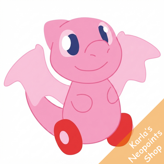 Pink Shoyru Wooden Pull Along Toy