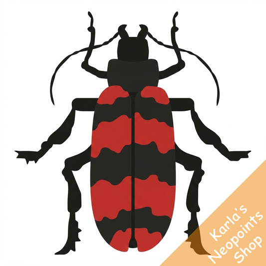 Red Striped Collectable Scarab