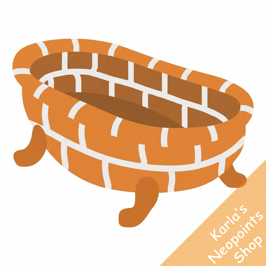 Red Brick Bath Tub