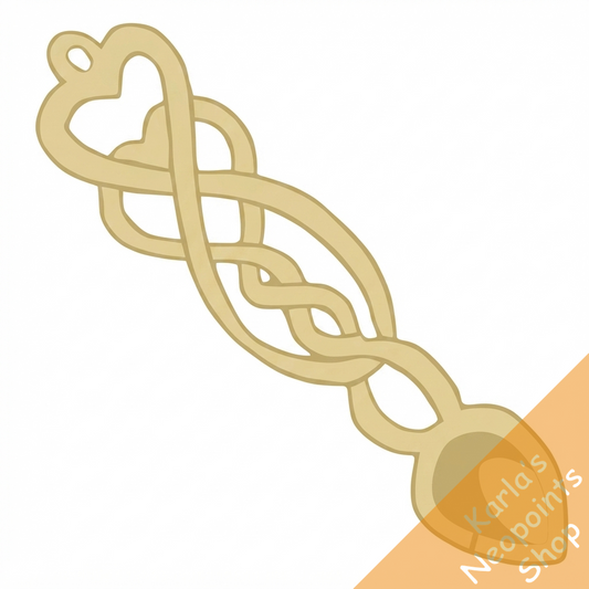 Ornate Ivory Love Spoon