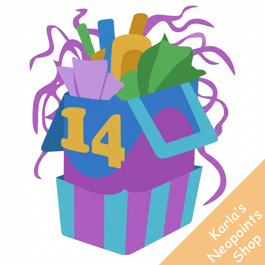 Neopets 14th Birthday Goodie Bag