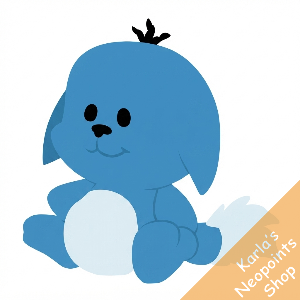 Magical Blue Kacheek Plushie