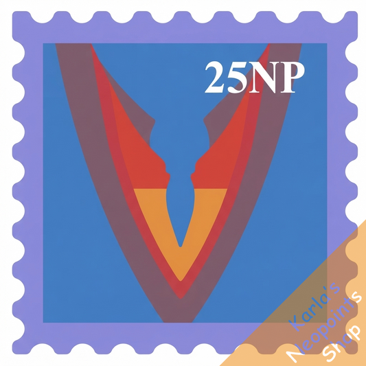 Holographic Virtupets Stamp