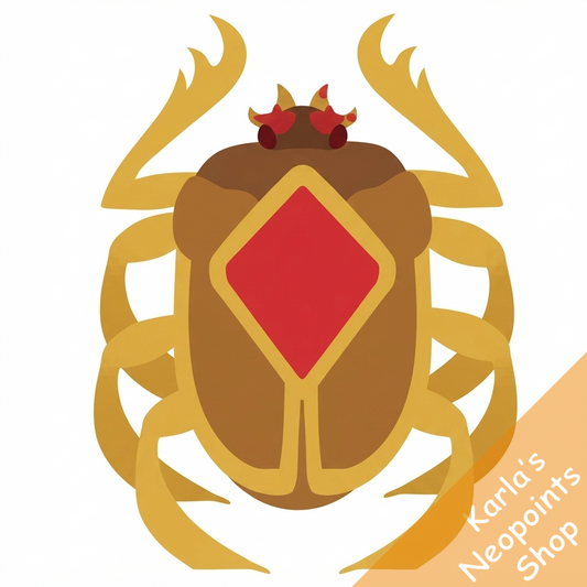 Fiery Golden Collectable Scarab