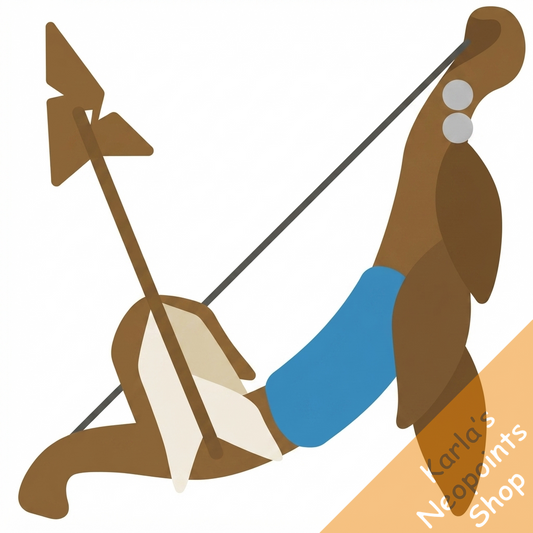 Feather Bow and Arrow