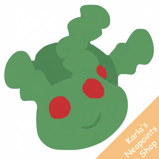 Frosted Green Grundo Cookies
