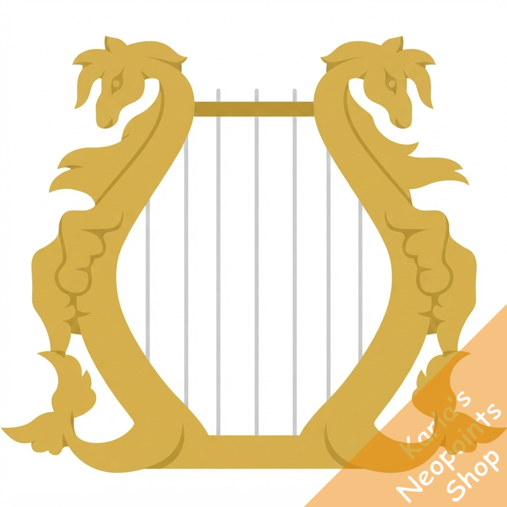 Golden Peophin Harp