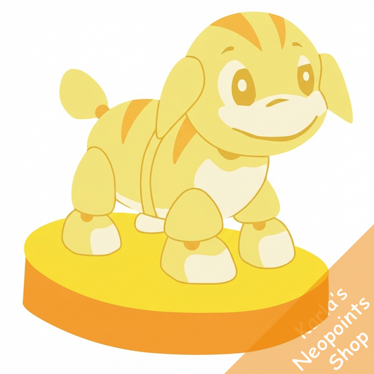 Collapsable Yellow Poogle Toy