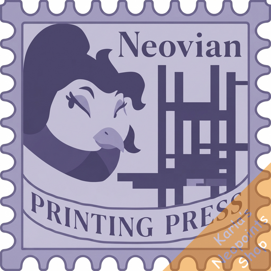 Neovian Printing Press Shopkeeper Stamp
