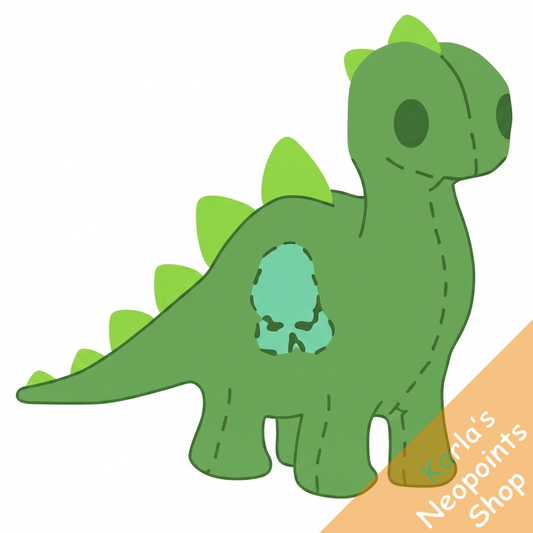 Magical Green Chomby Plushie