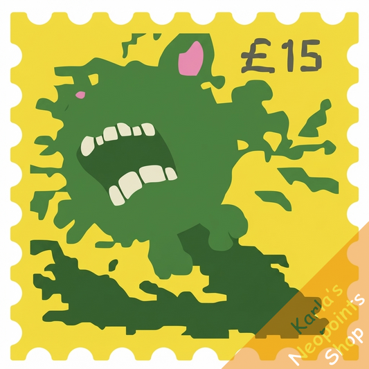 Misprint Meuka Stamp