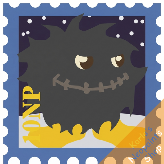 Evil Fuzzles Stamp