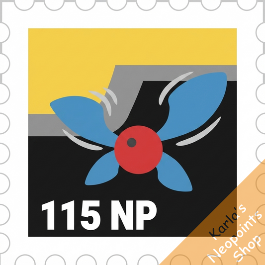 Exploding Space Bugs Stamp