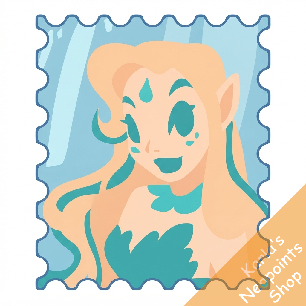 Fountain Faerie Stamp