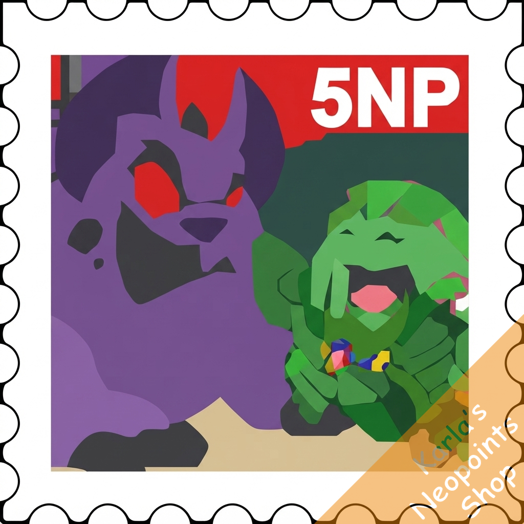 Green Knight Stamp