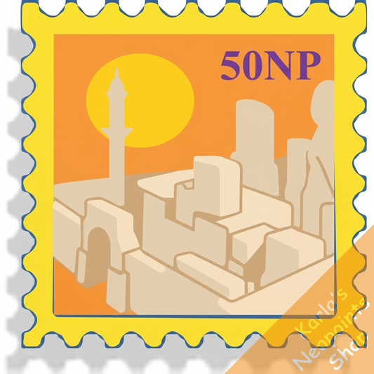 Holographic Sakhmet City Stamp