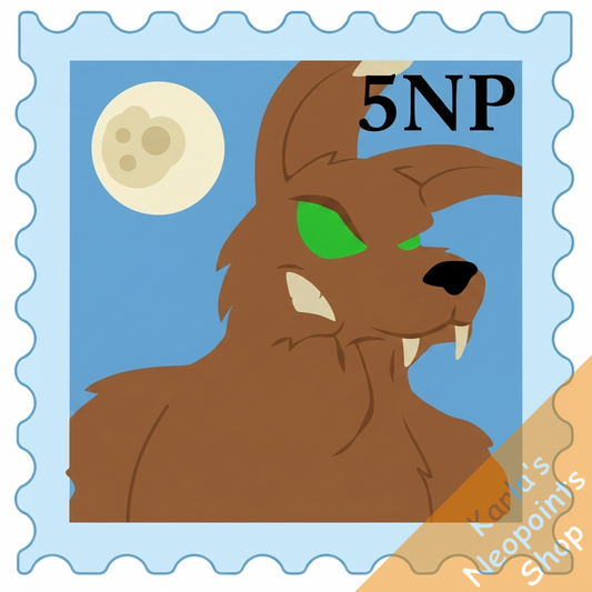 Moonlit Werelupe Stamp