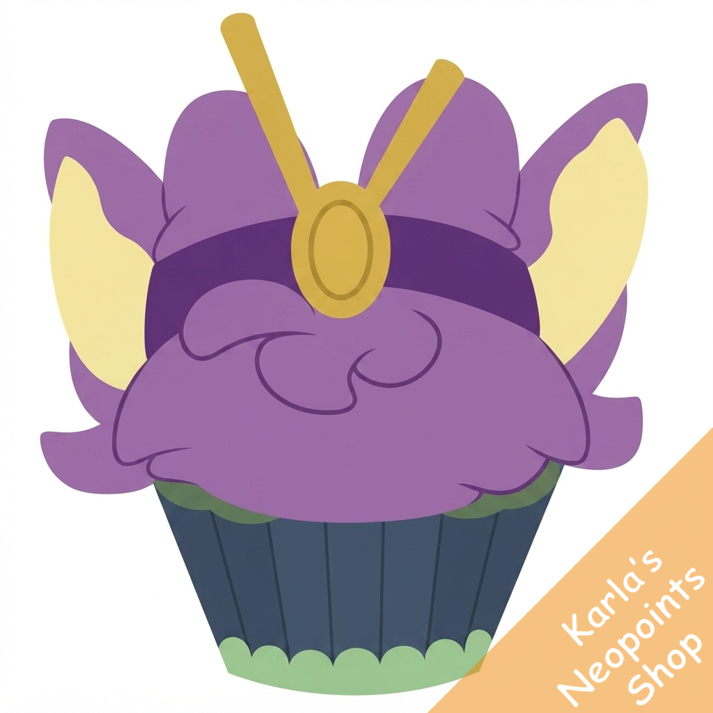 Purple Acara Cupcake