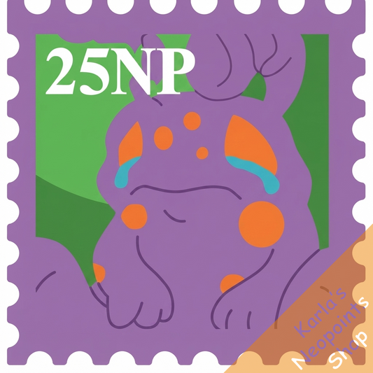 Purple Grundo Stamp