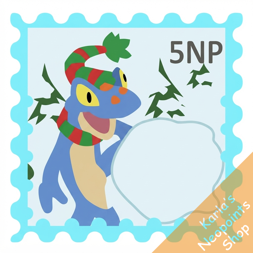Snowball Fight Stamp