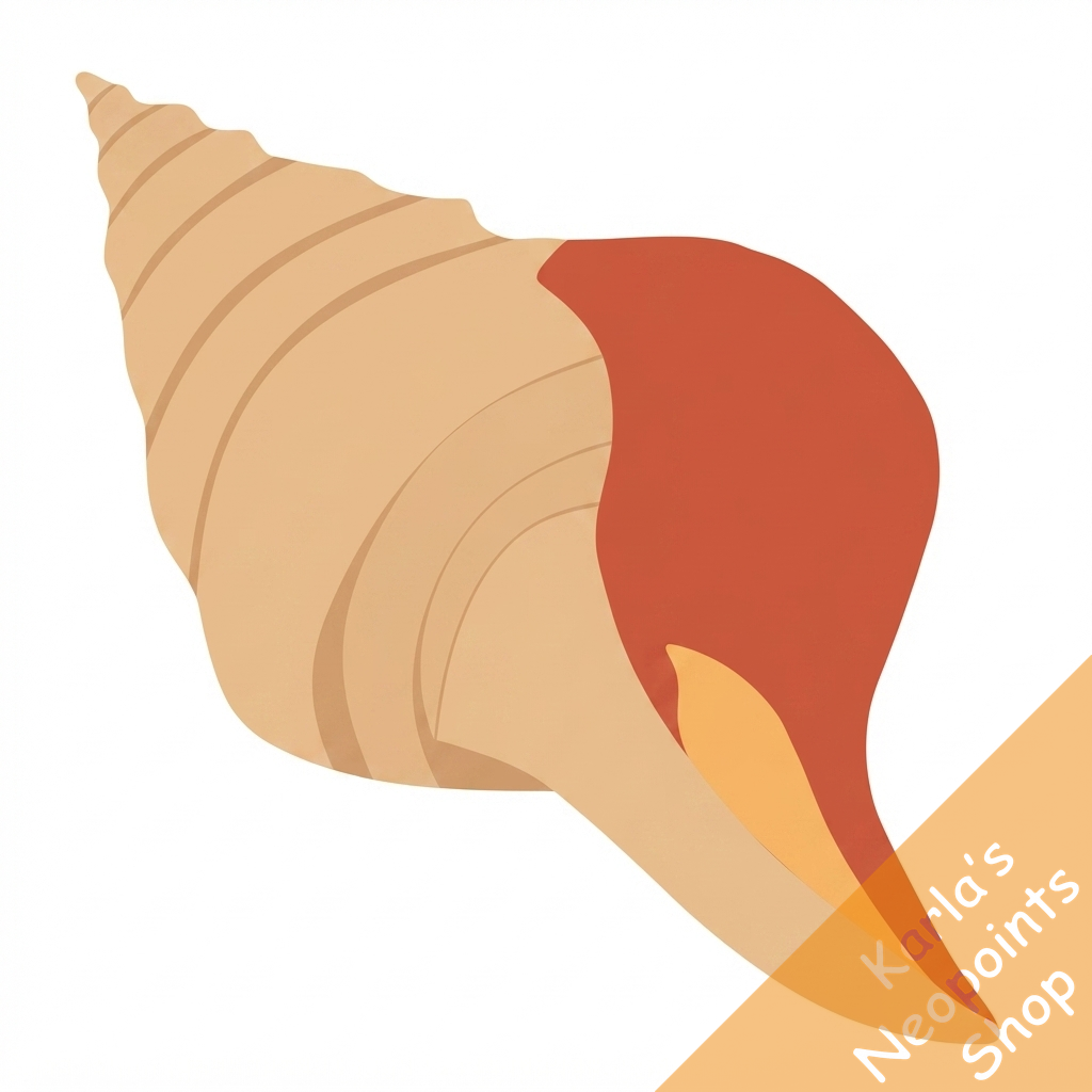 Tangerine Trumpet Shell