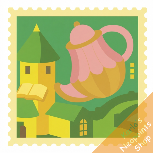 Teatime in Neovia Stamp
