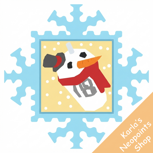 Snowman Slushie Stamp