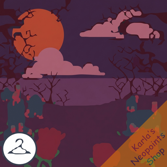 Gothic Moonlit Graveyard Background