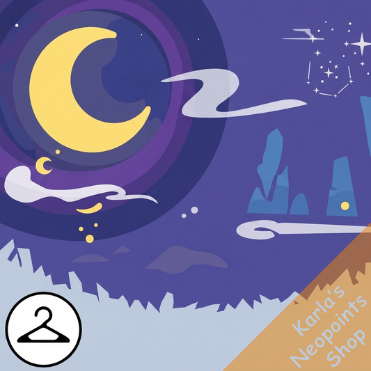 Winter in the Moonlight Background