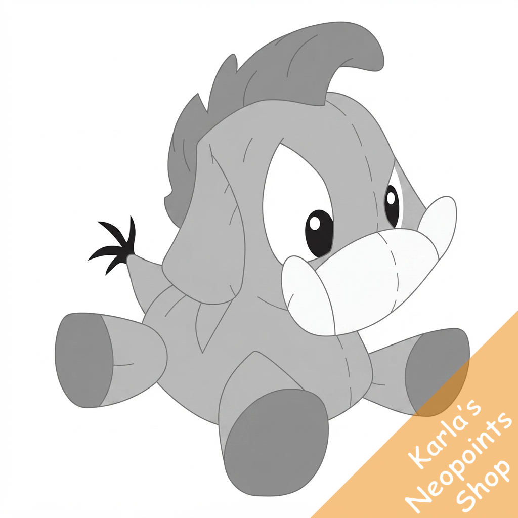 Silver Moehog Plushie