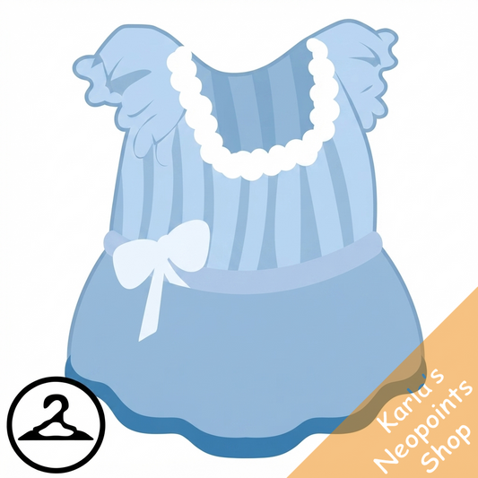 Baby Blue Striped Dress