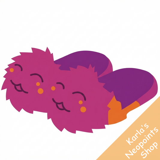 Purple Chia Slippers