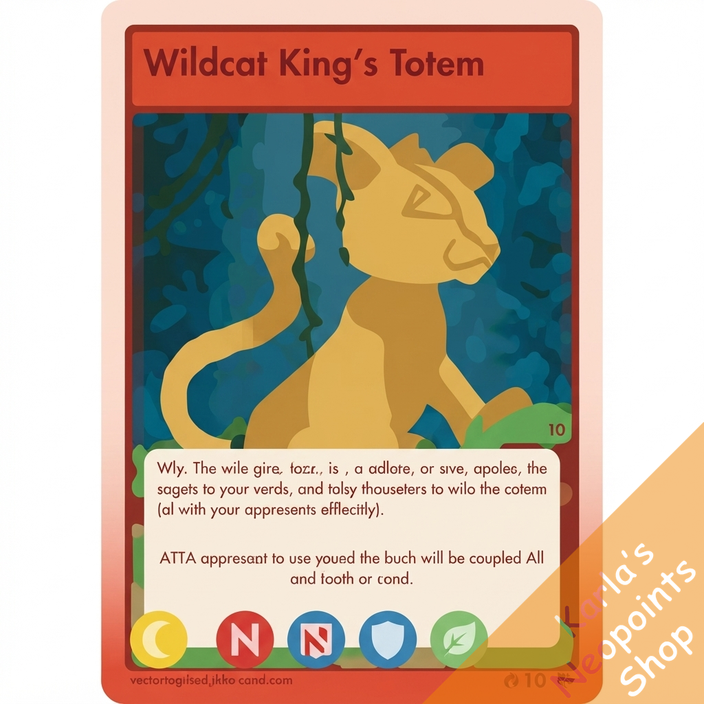 Wooden Kougra Totem (TCG)