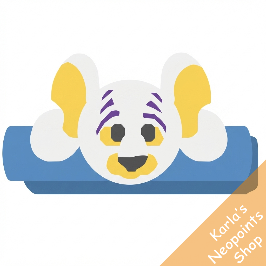 White Kougra Hair Clip