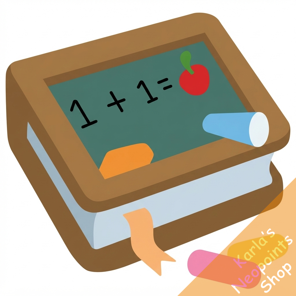 Chalk Board Math Book