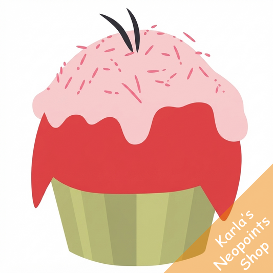 Red Kacheek Cupcake