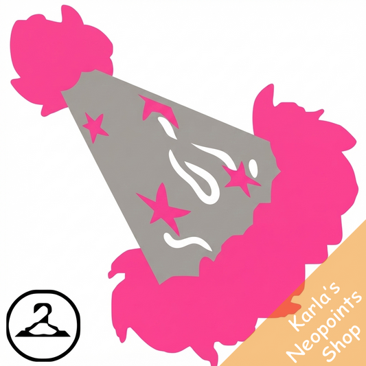 Sparkly Pink Neopets 8th Birthday Hat