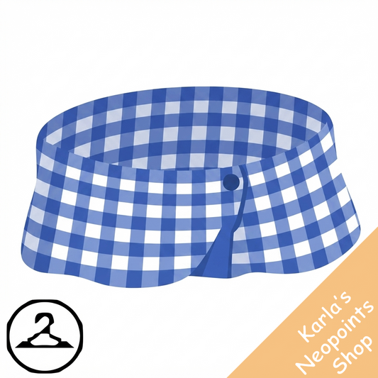 Ocean Blue Gingham Shorts