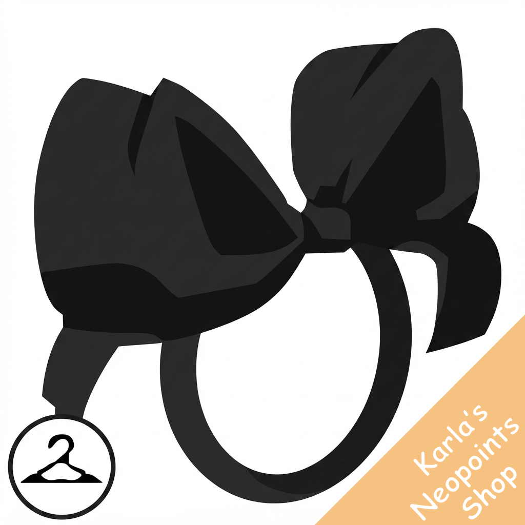 Dyeworks Black: Oversized Head Bow