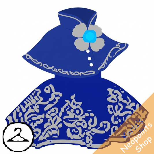 Embroidered Midnight Dress