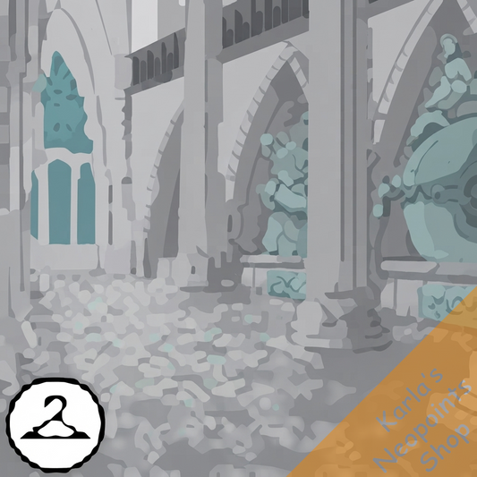 Mysterious Hall of Grandeur Background