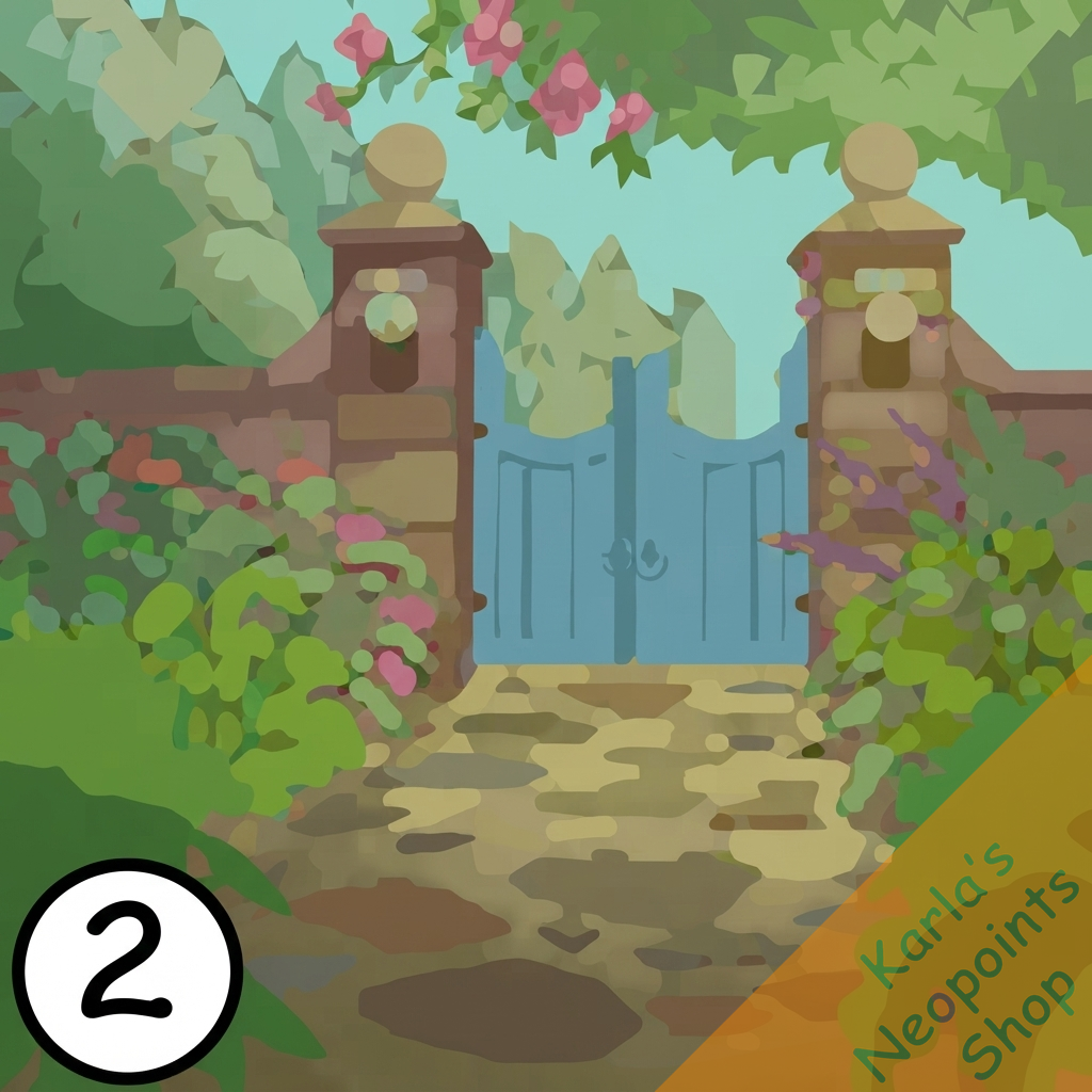 Charming Summer Garden Background