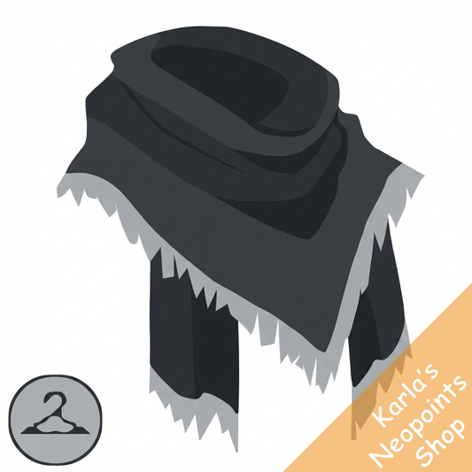 Dyeworks Black: Plaid Holiday Mutant Scarf