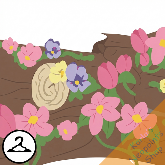 Flowering Logs Foreground